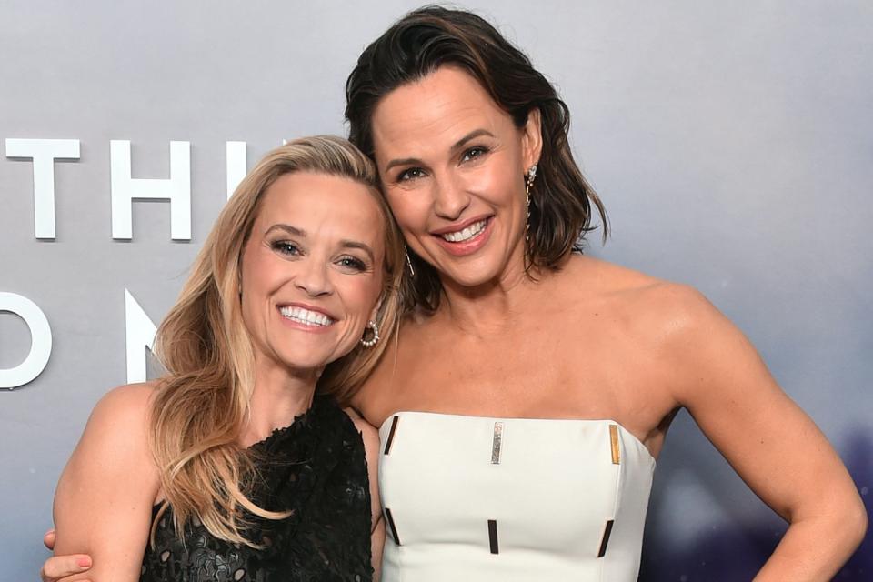 <p>Alberto Rodriguez/GA/The Hollywood Reporter via Getty</p> Reese Witherspoon and Jennifer Garner on April 13, 2023 in Los Angeles.