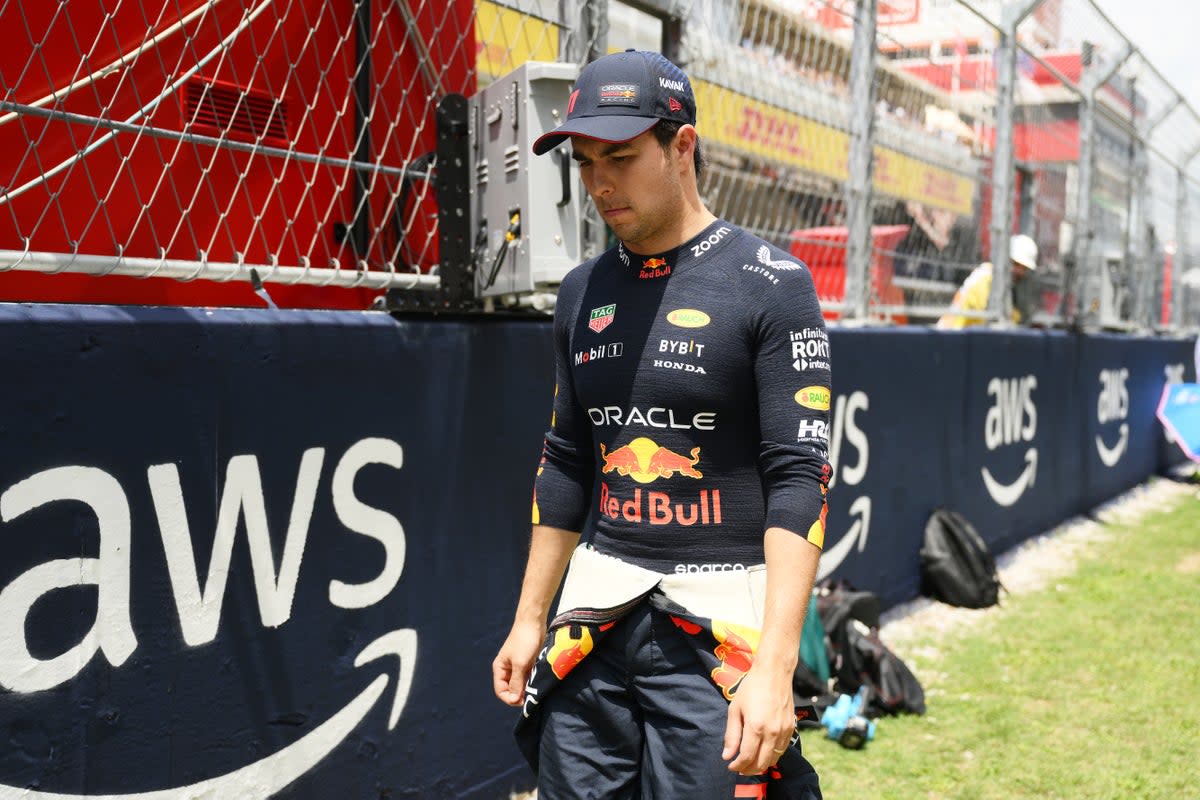 Sergio Perez’s spot at Red Bull is ‘under threat’, says Johnny Herbert (Getty Images)