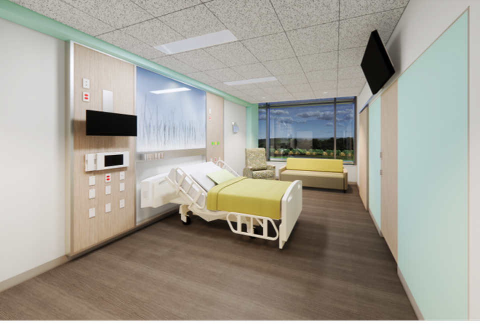 Penn Highlands State College will include 18 private inpatient rooms that will have the latest technology.