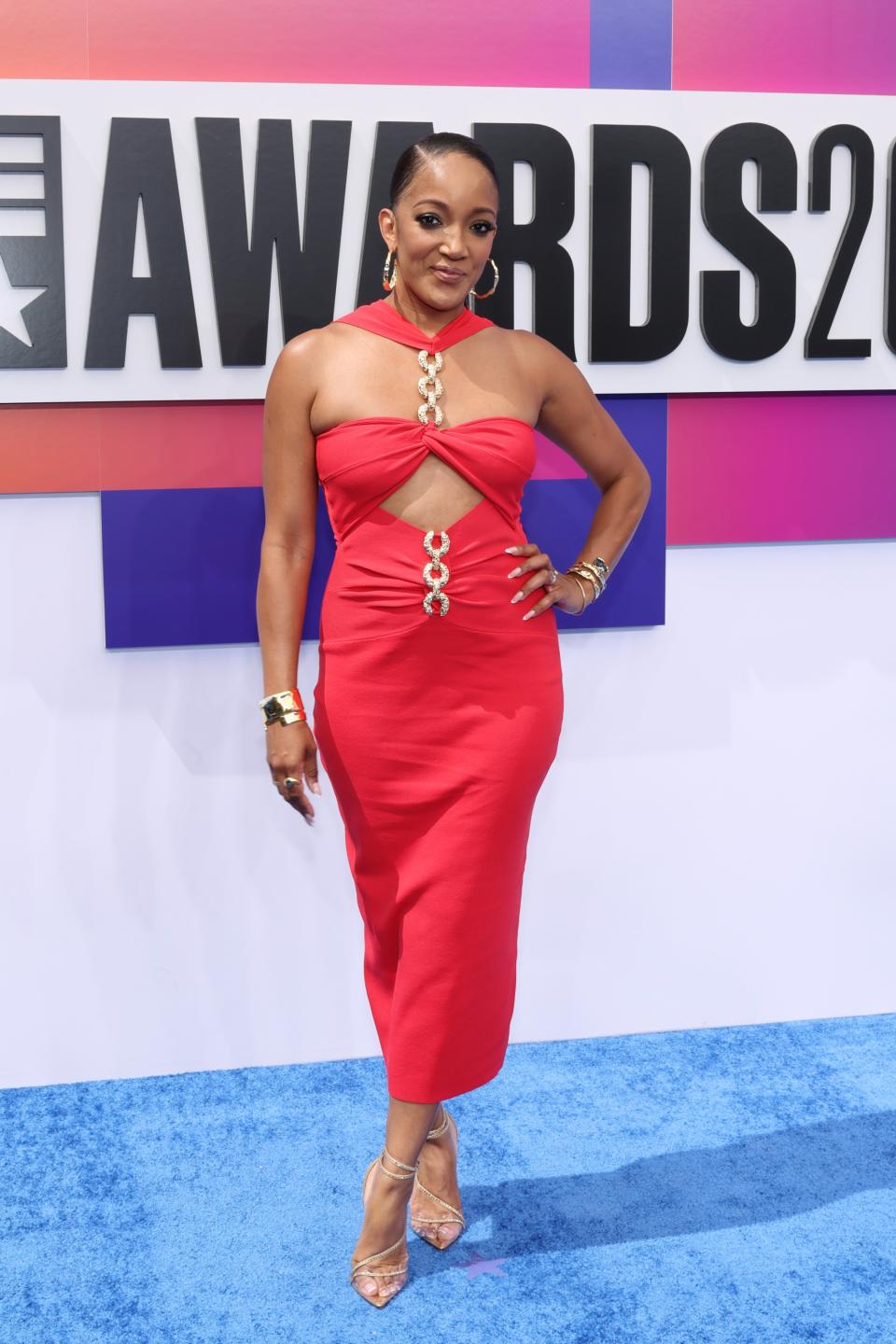 LOS ANGELES, CALIFORNIA - JUNE 30: Mickey Guyton attends the 2024 BET Awards at Peacock Theater on June 30, 2024 in Los Angeles, California.  (Photo by Amy Sussman/Getty Images)