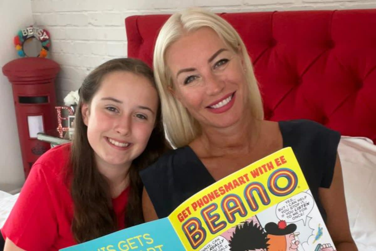 Denise Van Outen has revealed her daughter is banned from all social media  (Handout)