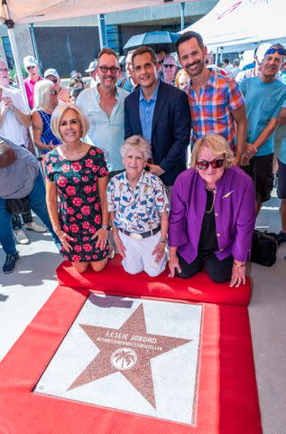 <p>Del Shores Foundation/David A. Lee Photography</p> Front row (left to right): Palm Springs Chamber of Commerce CEO Nona Watson, Cricket Jordan and Palm Springs City Council Member Lisa Middleton; back row (left to right): Del Shores, Mike Lotus and Emerson Collins