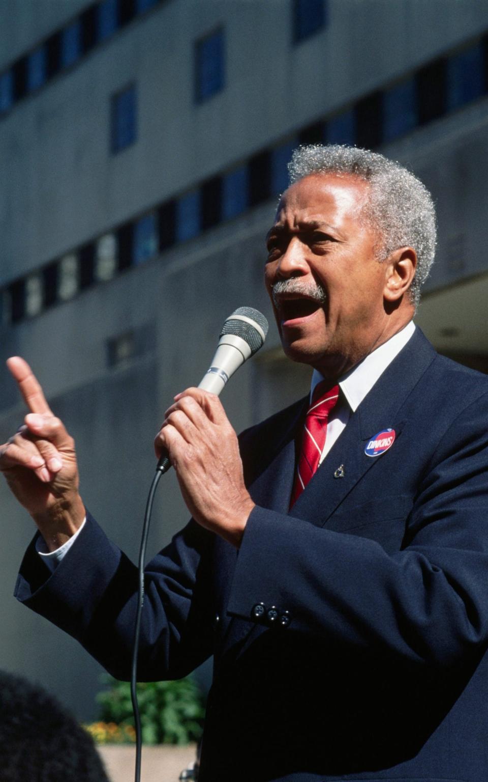 Addressing a rally during his successful election campaign - James Marshall/Corbis via Getty Images