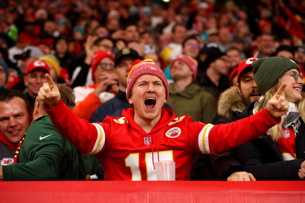 A sold-out Deutsche Bank Park in Frankfurt, Germany watched the Chiefs top the Dolphins and a near record-number tuned in on television back in the United States. (Photo by Alex Grimm/Getty Images)