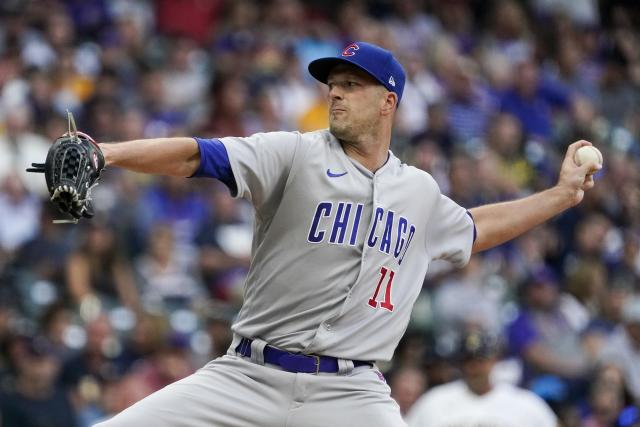 Cubs' Drew Smyly loses perfect game bid in the 8th inning after colliding  with catcher Yan Gomes - The Boston Globe