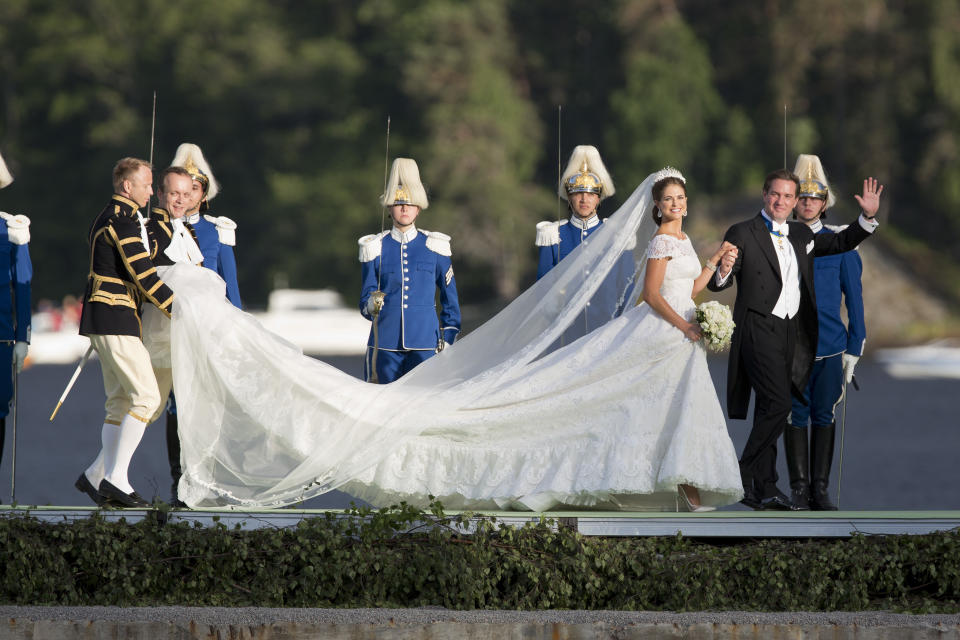 Princess Madeleine on her wedding day in 2013