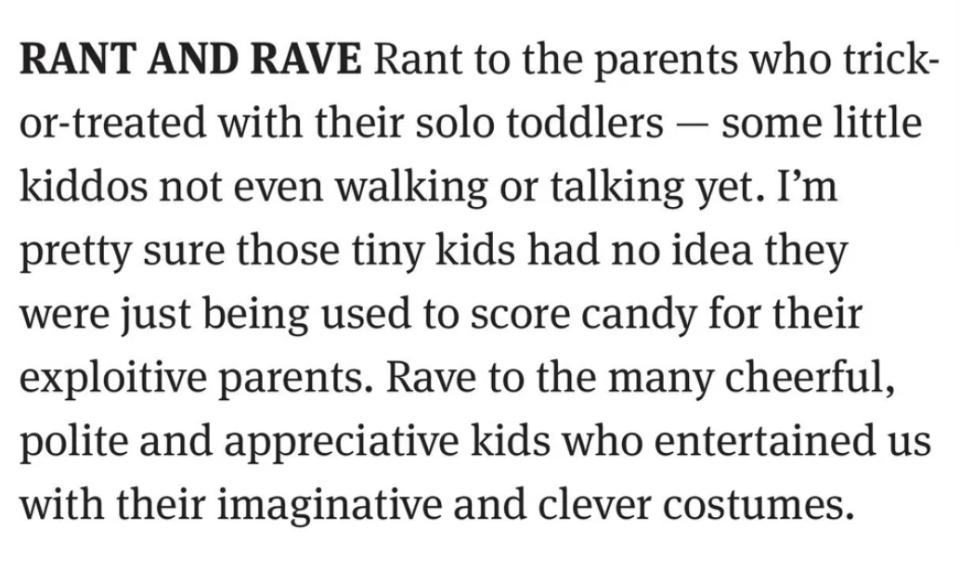 "Rant and Rave"