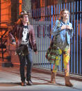 <p>Paris, 19, and Macaulay’s relationship is unconventional, you may have guessed. (Hold for the picture of her painting his nails.) However, they looked like a couple of edgy New Yorkers out together on May 1 in NYC’s Harlem nabe. Paris, dressed in tie-dye leggings, met Mac, 36, at his apartment before they made their way to a jazz bar. He was dressed … how he always is, which <a rel="nofollow" href="https://www.yahoo.com/celebrity/its-that-time-again-when-everybody-freaks-out-over-macau-174117937.html" data-ylk="slk:often freaks people out;elm:context_link;itc:0;sec:content-canvas;outcm:mb_qualified_link;_E:mb_qualified_link;ct:story;" class="link  yahoo-link">often freaks people out</a>. The pair, both smokers, stayed out until 4 a.m. — despite the fact that Jackson had to <a rel="nofollow" href="https://www.yahoo.com/celebrity/10-photos-completely-sum-met-gala-2017-135431845.html" data-ylk="slk:attend the Met Gala;elm:context_link;itc:0;sec:content-canvas;outcm:mb_qualified_link;_E:mb_qualified_link;ct:story;" class="link  yahoo-link">attend the Met Gala</a> just hours later. (Photo: Splash News) </p>