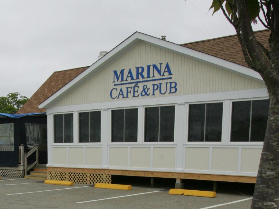 The Marina Cafe & Pub on Goat Island in Newport.