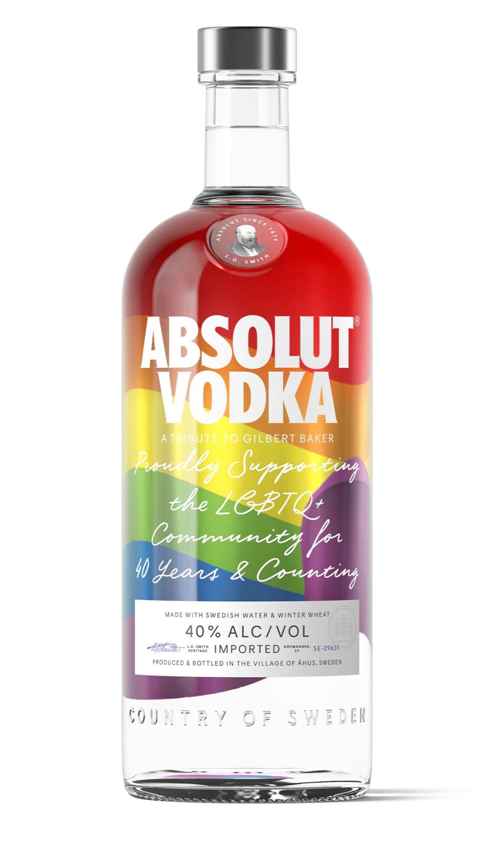 Absolut Vodka Rainbow Bottle