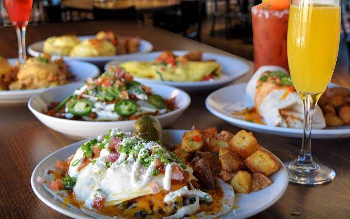 Brunch dishes at Thirsty Lion Gastropub and Grill.