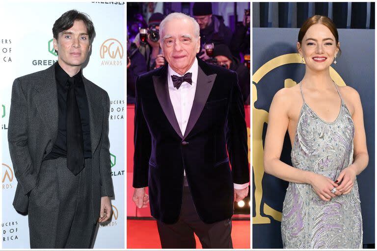 Cillian Murphy, Emma Stone y Martin Scorsese