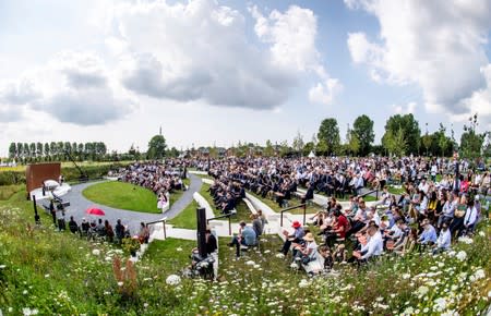 Commemoration ceremony in memory of the victims of the Malaysia Airlines flight MH17 plane crash in Vijfhuizen