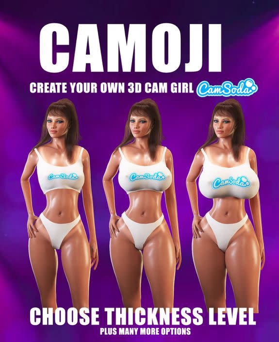 3d Cam Porn - Porn site CamSoda will now let you create your own digital cam girl avatar