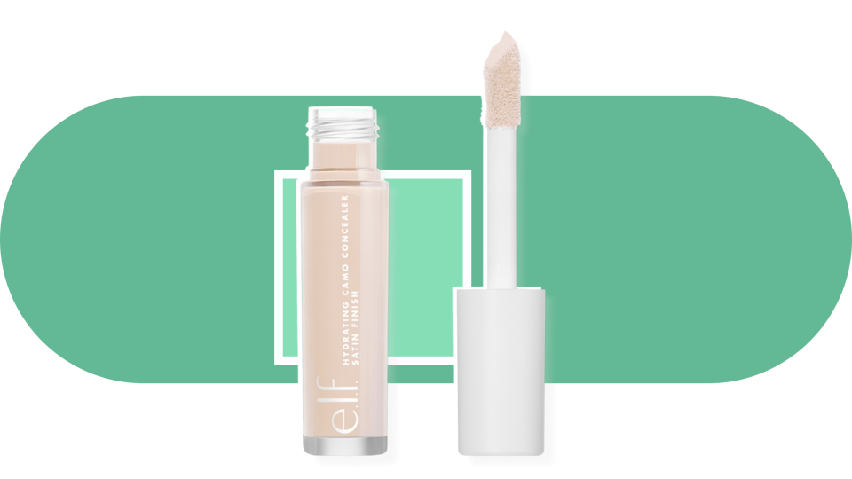 Mask under-eye circles and blemishes with the E.L.F. Hydrating Camo Concealer.