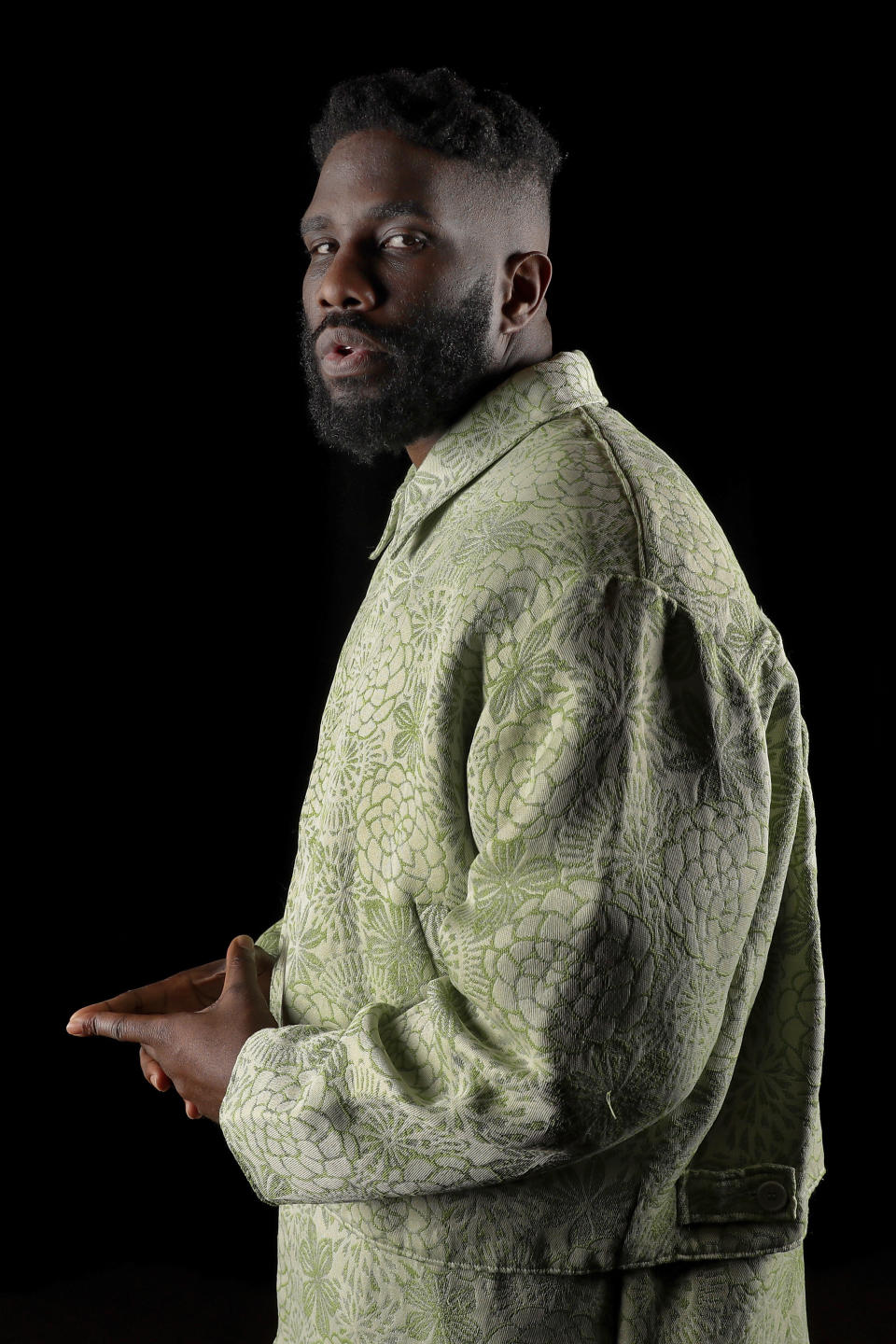 Tobe Nwigwe poses for a portrait on Monday, Nov. 28, 2022, in Houston. Nwigwe has been named one of The Associated Press' Breakthrough Entertainers of 2022. (AP Photo/Michael Wyke)