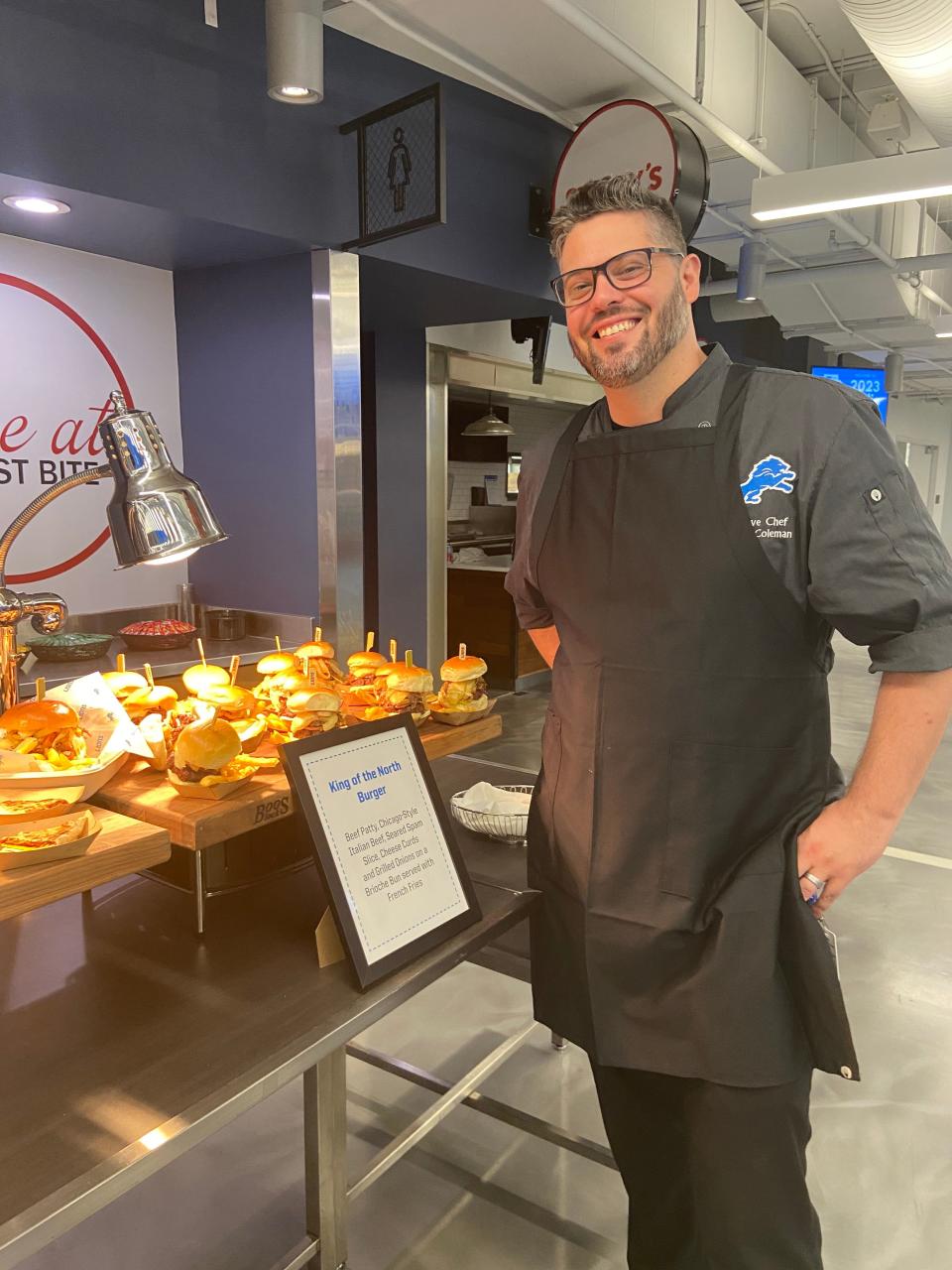 Matthew Coleman is Levy Restaurants executive chef at Ford Field.