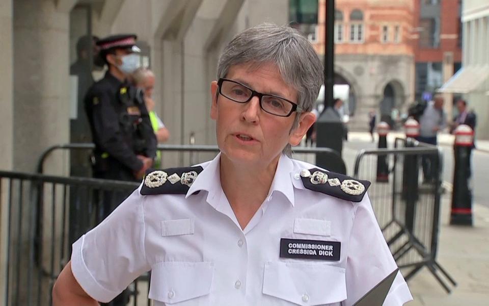 Dame Cressida Dick has been accused of failing to acknowledge misogyny among the police - pixel GRG