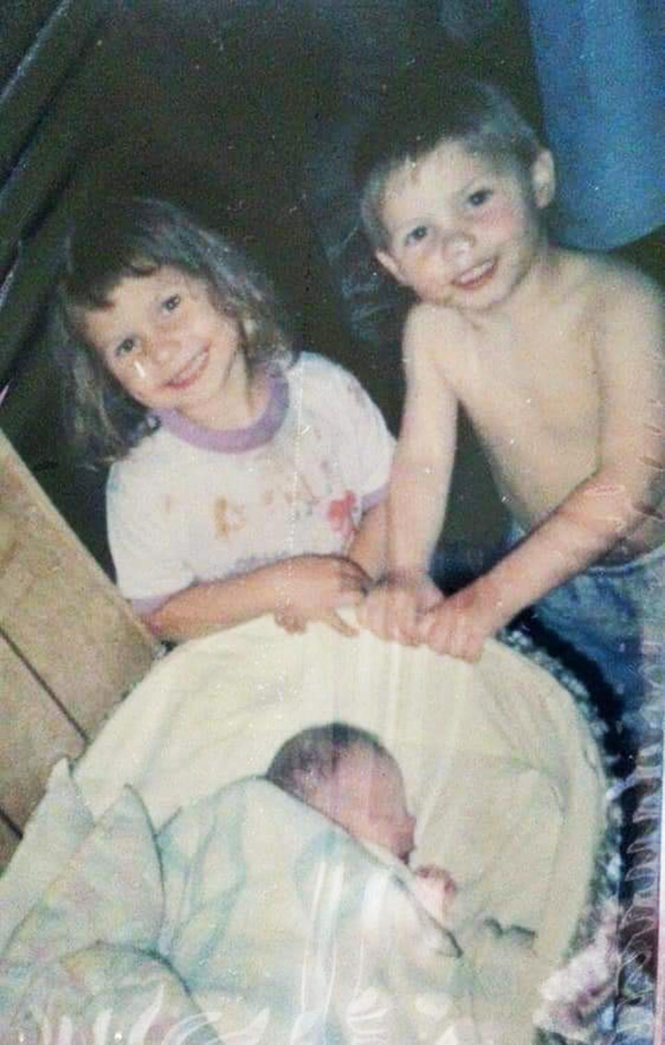 Elizabeth Krasinski with her brother and baby sister, Kayla Rolland. (Courtesy Elizabeth Krasinski)