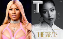 <p>Throwback Nicki Minaj loved pink wigs, flashy jewelry, and plunging necklines. Her latest look for <em>T</em> magazine is the total opposite of that. (Photo: Getty Images) </p>