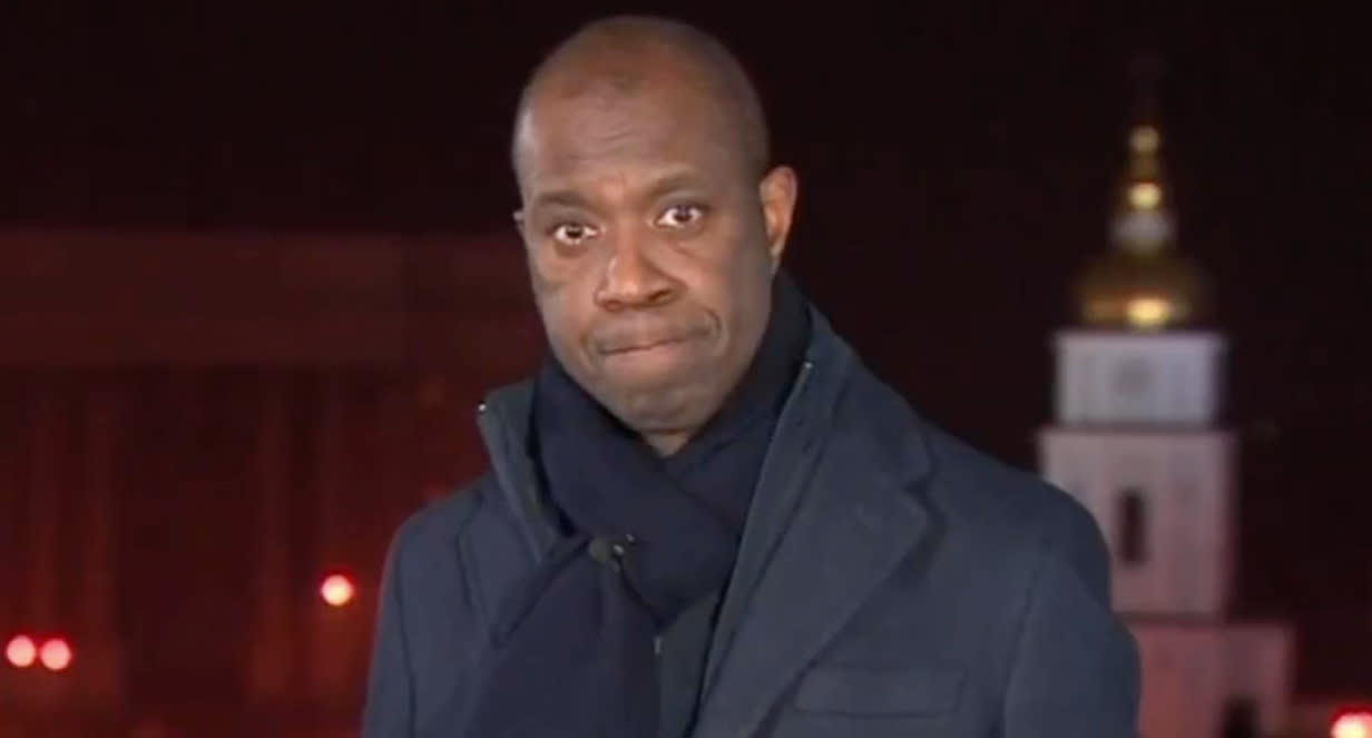 Clive Myrie is back in Ukraine. (BBC)