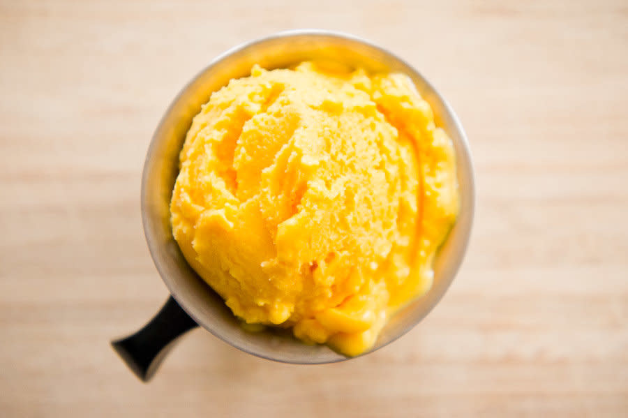 <strong>Get the <a href="http://food52.com/recipes/10932-mango-lassi-frozen-yogurt" target="_blank">Mango Lassi Frozen Yogurt recipe</a> by foodhappy via Food52</strong>