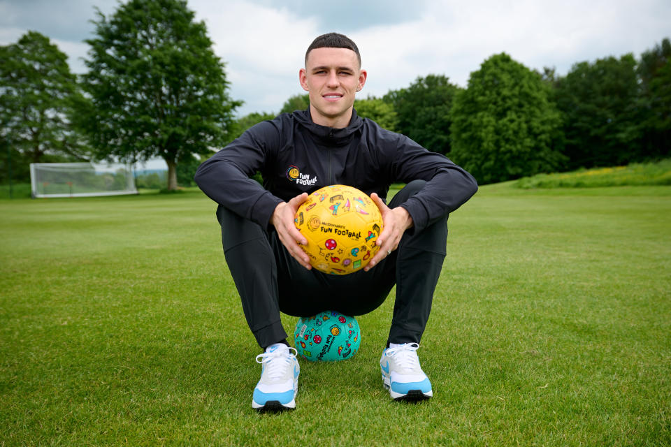 Manchester City and England’s Phil Foden signs for McDonald’s Fun Football to inspire kids to start football journey this summer