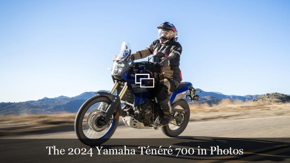 Riding the 2024 Yamaha Ténéré 700 adventure bike.