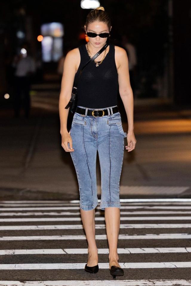 Gigi Hadid has just schooled us in how to wear low-rise jeans