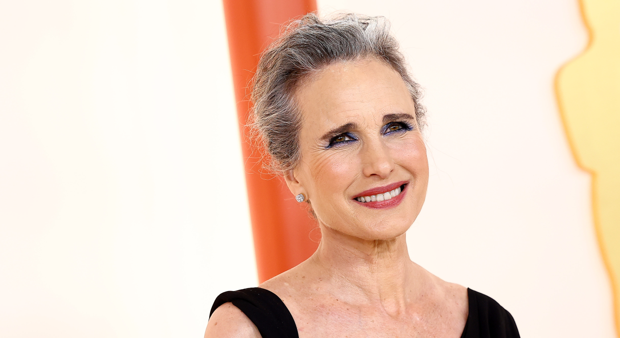 Andie MacDowell attends the 95th Annual Academy Awards on March 12, 2023 in Hollywood, California