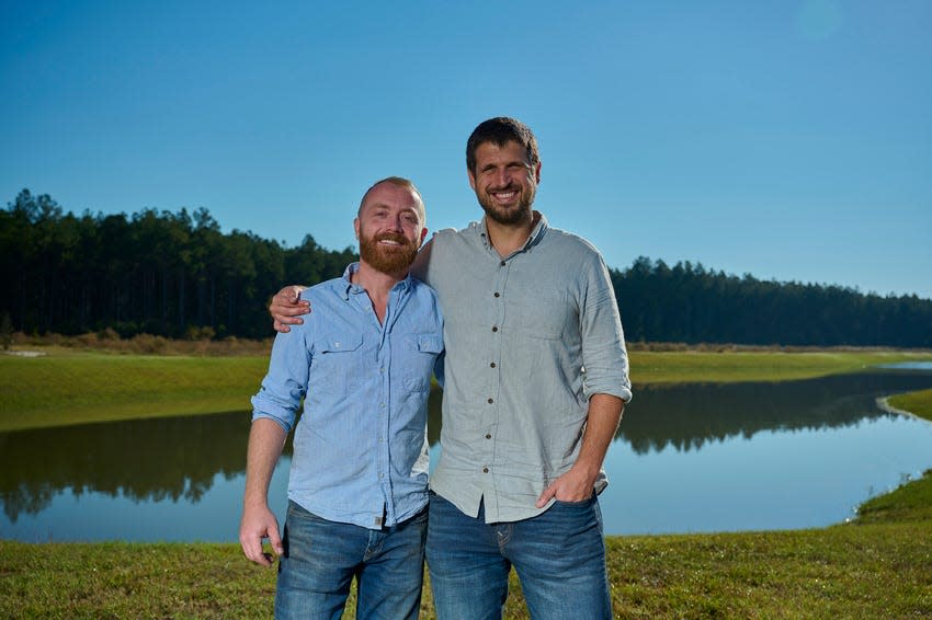Keith Bynum and Evan Thomas, co-hosts of HGTV’s ‘Bargain Block’ .