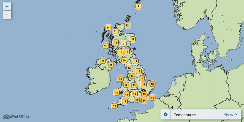 <em>Temperatures will drop to single figures in some parts of the country this week (Met Office)</em>