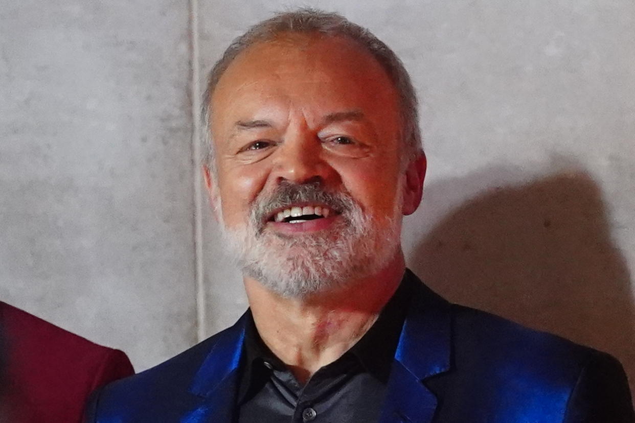 Presenter Graham Norton outside the BBC in central London after announcing Liverpool as the hosts of the Eurovision Song Contest next year during a special edition of The One Show on Friday evening. Picture date: Friday October 7, 2022. (Photo by Victoria Jones/PA Images via Getty Images)