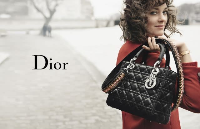 Marion Cotillard is once again the face of Dior’s Lady Dior bag
