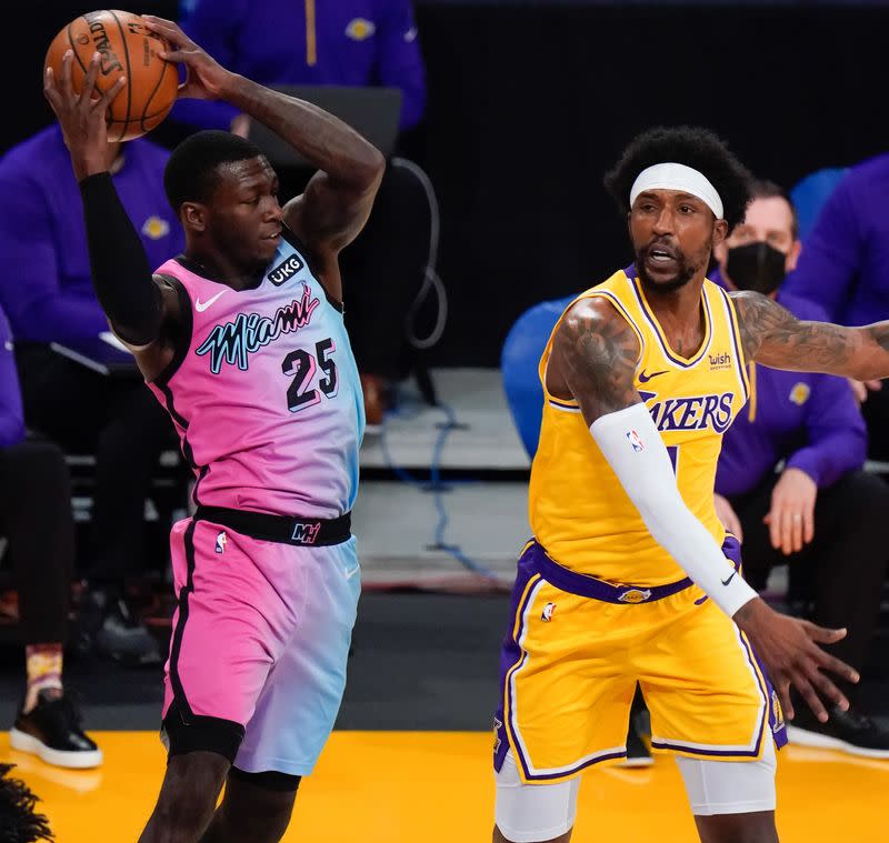 NBA: Miami Heat at Los Angeles Lakers