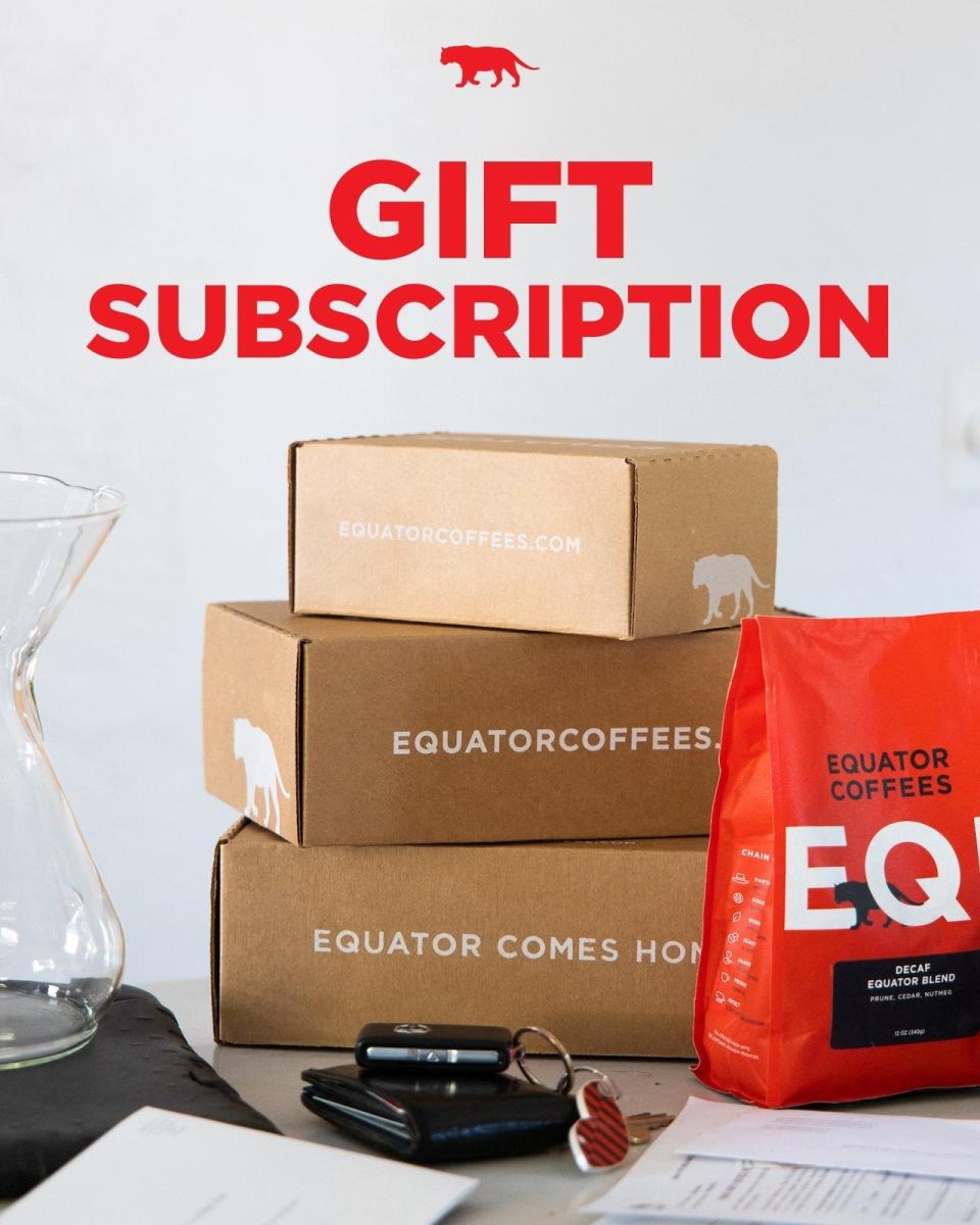 <p><a href="https://go.redirectingat.com?id=74968X1596630&url=https%3A%2F%2Fwww.equatorcoffees.com%2Fproducts%2Fgift-a-coffee-subscription%3Fvariant%3D40444023013458%26selling_plan%3D770342994&sref=https%3A%2F%2Fwww.delish.com%2Ffood-news%2Fg45088536%2Fgifts-for-coffee-lovers%2F" rel="nofollow noopener" target="_blank" data-ylk="slk:Shop Now;elm:context_link;itc:0;sec:content-canvas" class="link ">Shop Now</a></p><p>Subscription</p><p>equatorcoffees.com</p><p>$65.00</p><span class="copyright">Equator Coffees</span>