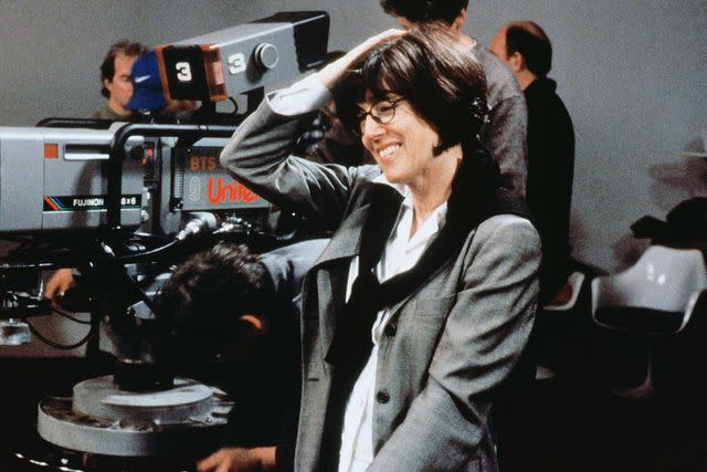 <p>Richard Foreman/Dreamworks/Mad Chance/Paramount/Kobal/Shutterstock</p> Nora Ephron on the set of 'You've Got Mail'
