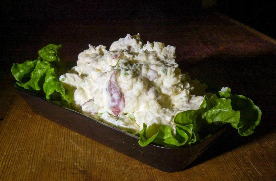 A batch of secret recipe potato salad from Stanley J.’s New York Style Delicatessen shot in 2002. The popular Lexington deli closed in 2011.