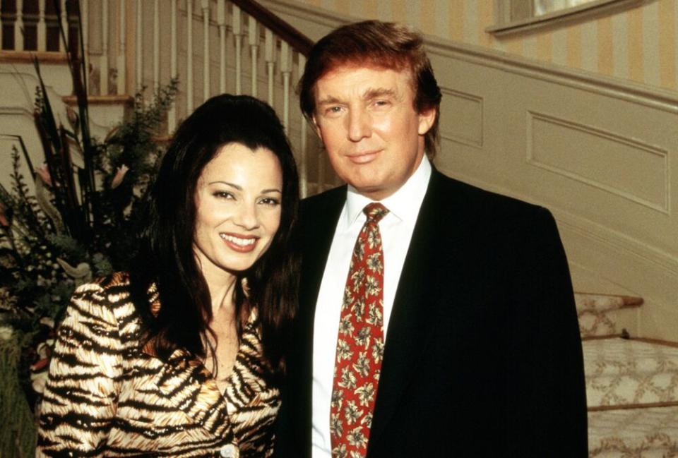 Fran Drescher, Donald Trump on The Nanny | CBS/Courtesy Everett Collection