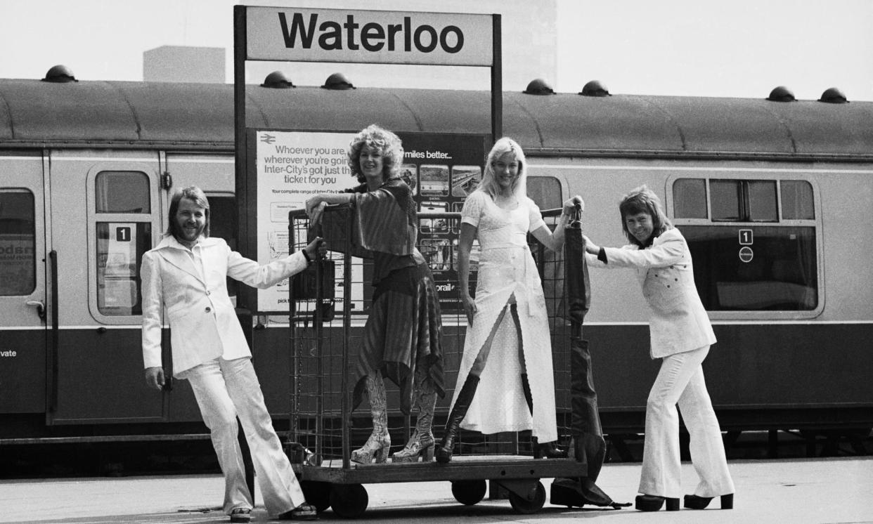 <span>Abba at Waterloo, 10 April 1974.</span><span>Photograph: John Downing/Getty Images</span>