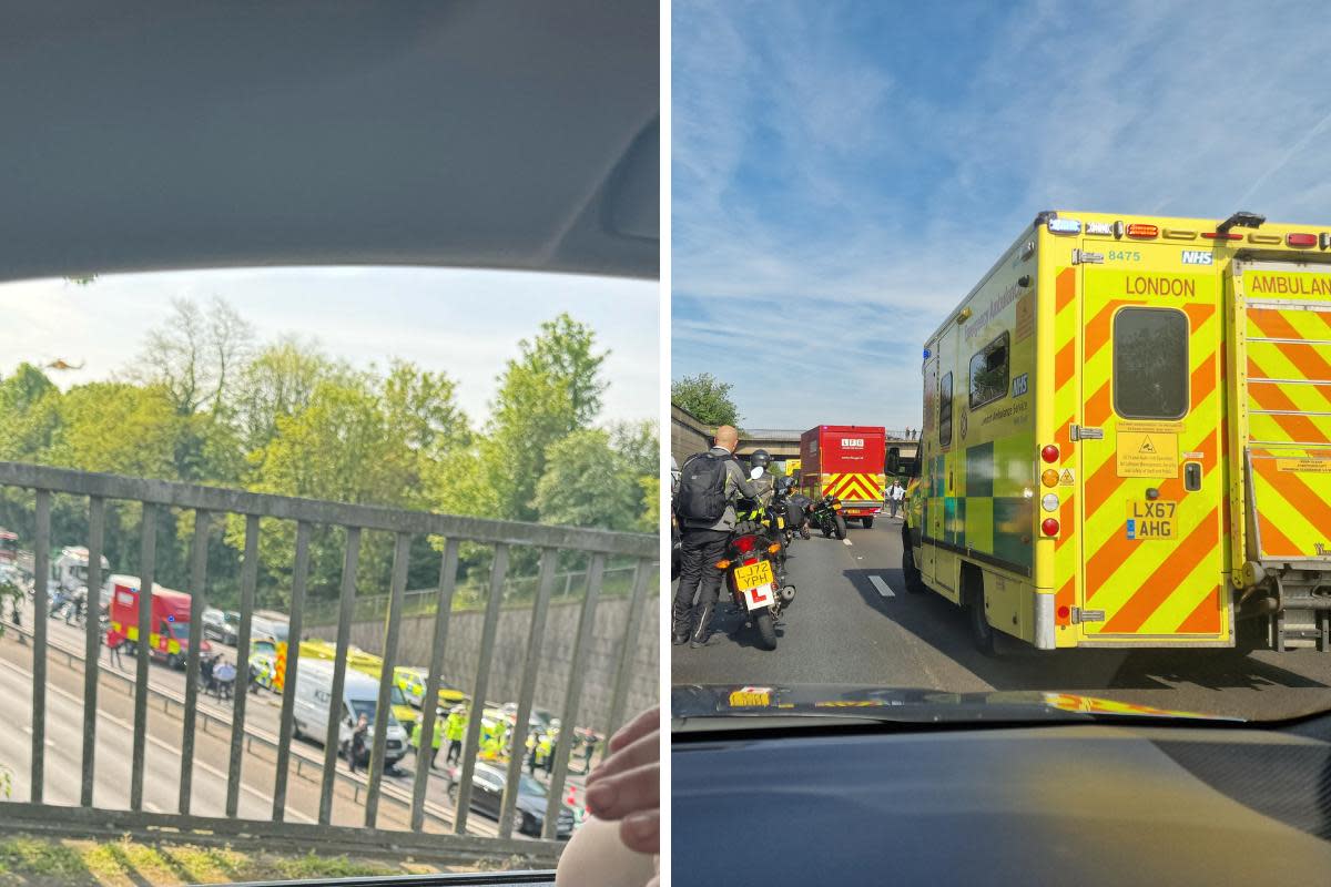 A2 Bexley crash: Pictures show emergency services at scene <i>(Image: Contributors)</i>
