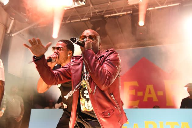 Nelly and Dupri perform in 2016 in Atlanta.