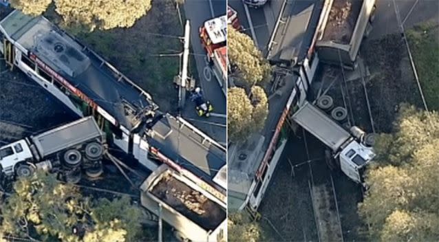 Passengers are said to have minor injuries. Photo: 7 News