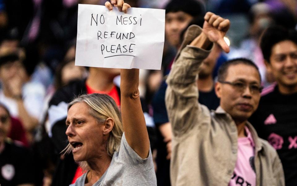 Fans in Hong Kong demand refunds after Lionel Messi's no-show