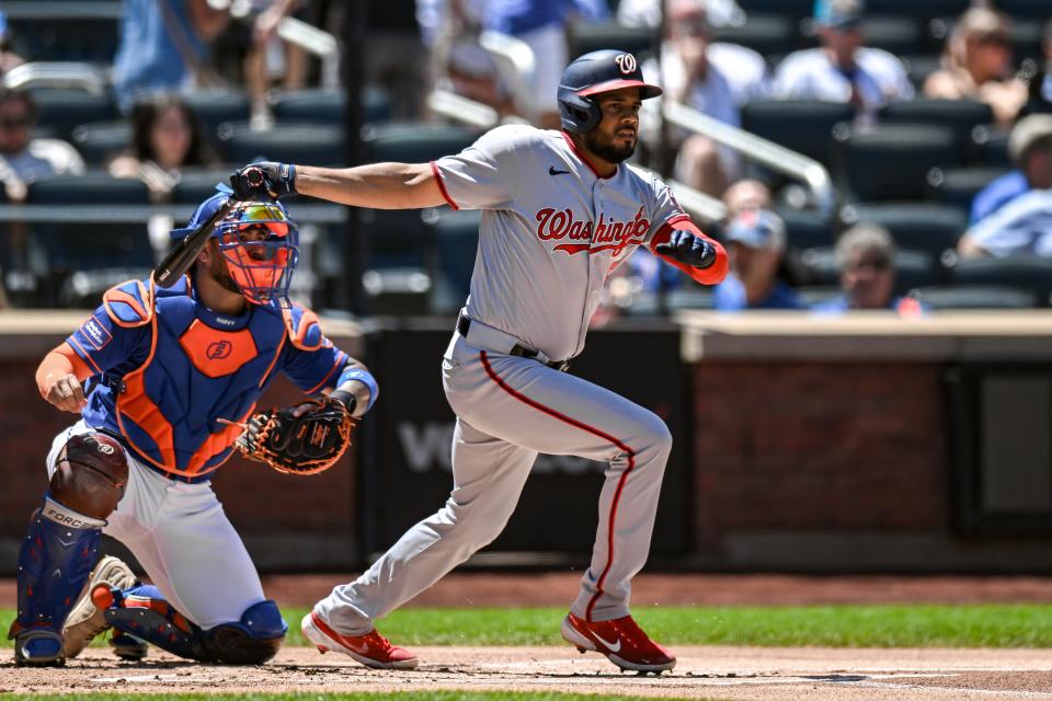 In his first season with the Nationals, Jeimer Candelario hit .258 with 16 homers and 58 RBI.