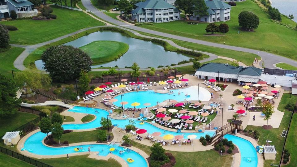 Lazy river at Kingsmill Resort.