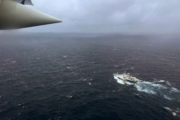 titan-sub-debris-field.jpg U.S. Coast Guard Search Efforts For The Missing Submarine Near Titanic - Credit: U.S. Coast Guard/HANDOUT/Getty Images