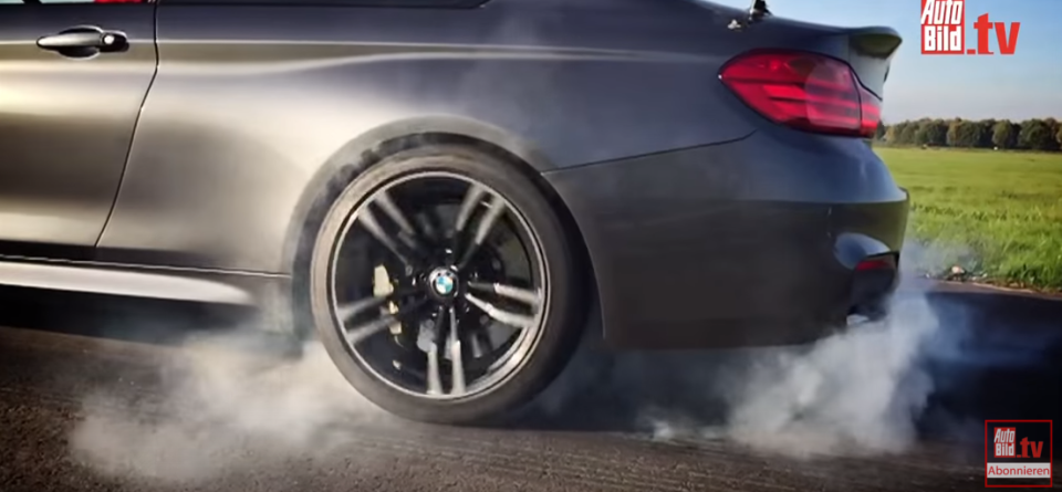 BMW M4 wheel spin