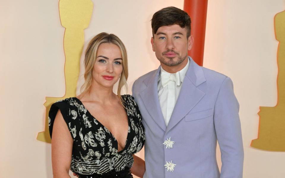 Keoghan and Kierans at the BAFTAs (AFP via Getty Images)