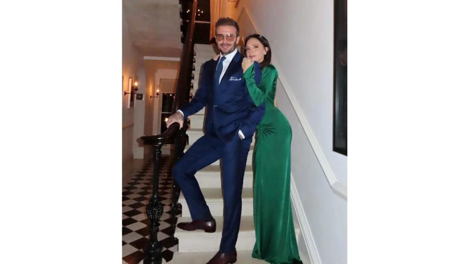 David and Victoria Beckham's hallway at their London home